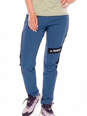 adidas Terrex Blue Track Pants with Black Side Panels